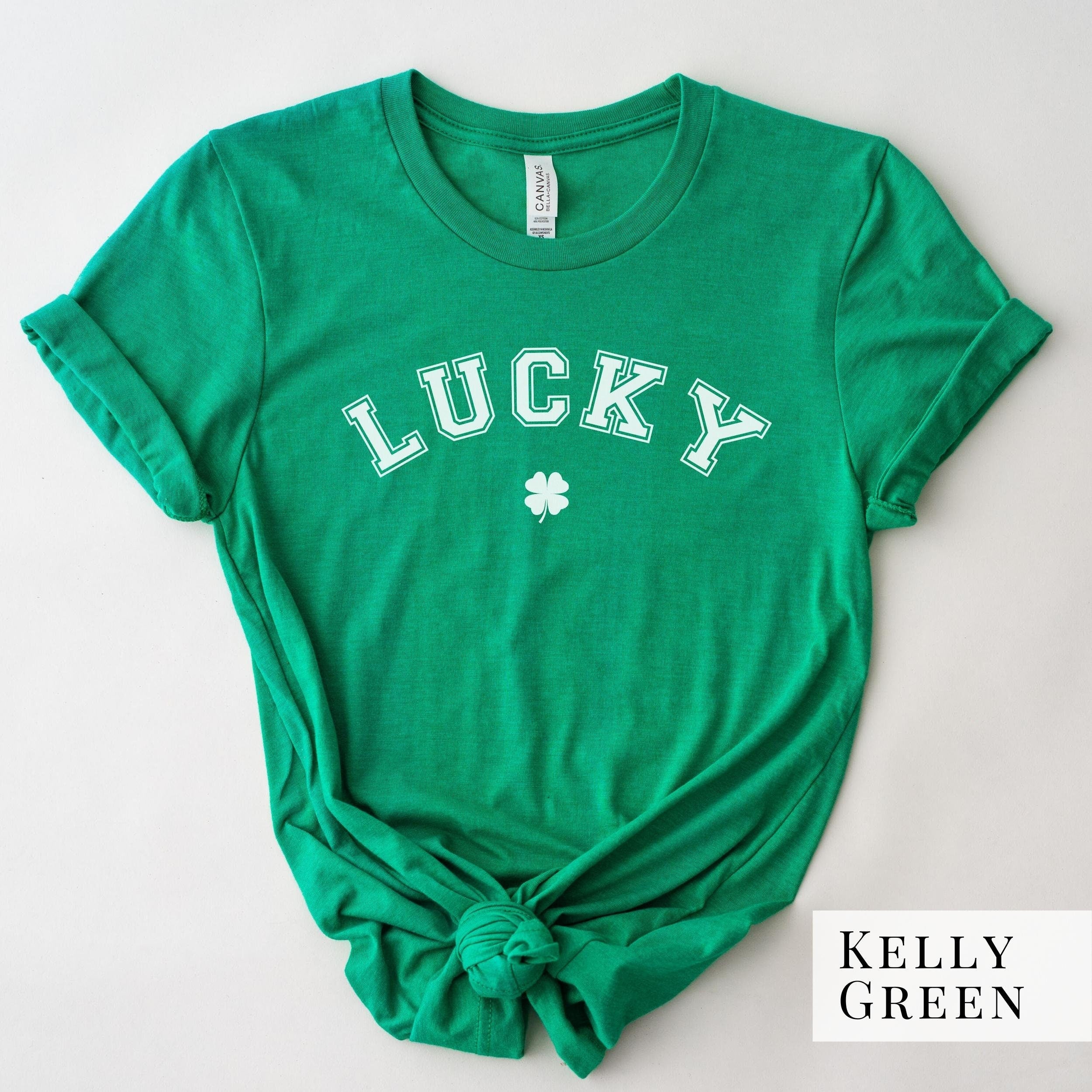 Lucky Arched College Tee