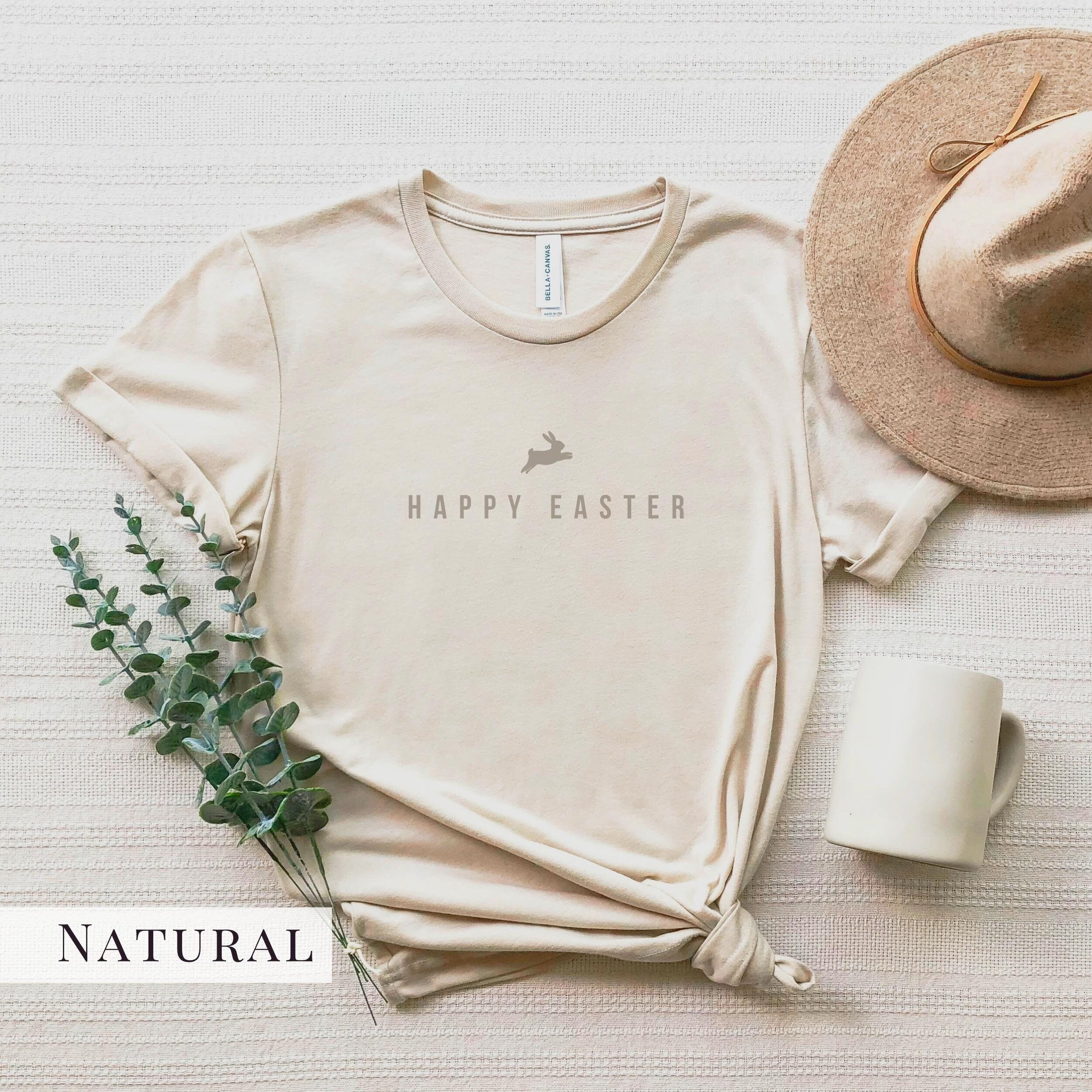 Happy Easter Bunny Tee | Monochrome